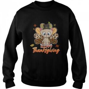 Happy Thanksgiving Tee Cat Turkey Christmas Day Sweatshirt B0B7Dysvl3